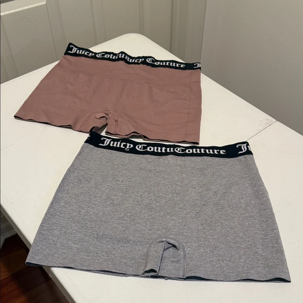 Brand New 2 Pack Women’s Boxer Comfy Briefs Gray & Blush Plus Size 2XL